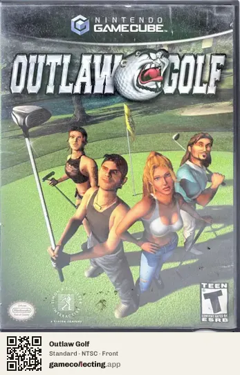 Outlaw Golf Nintendo GameCube, NTSC box front