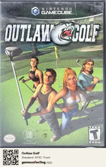 Outlaw Golf Nintendo GameCube, NTSC box front