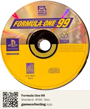 Formula One 99 PlayStation, NTSC disc