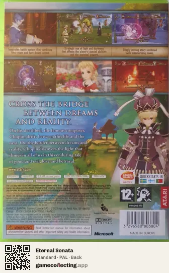 Eternal Sonata Xbox 360, PAL box back