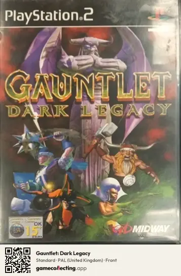 Gauntlet: Dark Legacy PlayStation 2, United Kingdom box front