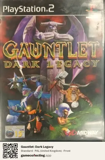Gauntlet: Dark Legacy PlayStation 2, United Kingdom box front