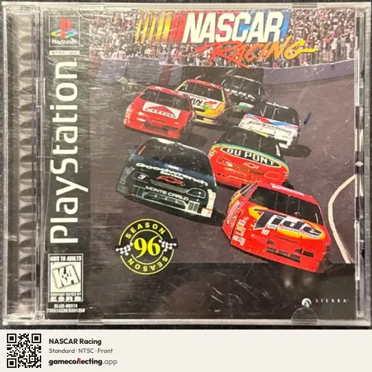 NASCAR Racing PlayStation, NTSC box front