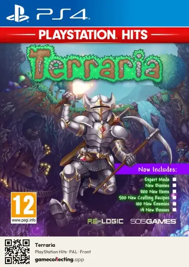 Terraria PlayStation 4, PAL box front