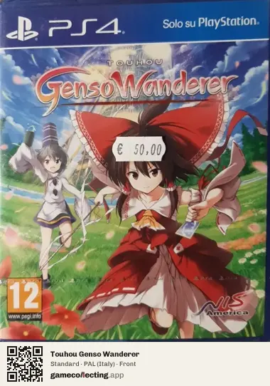 Touhou Genso Wanderer PlayStation 4, Italy box front