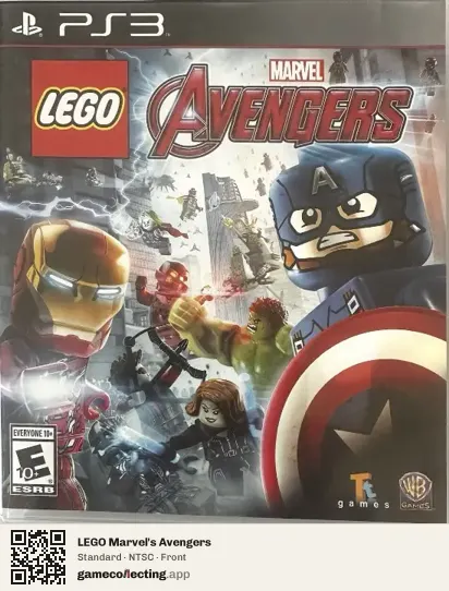 LEGO Marvel's Avengers PlayStation 3, NTSC box front