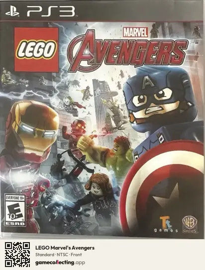 LEGO Marvel's Avengers PlayStation 3, NTSC box front