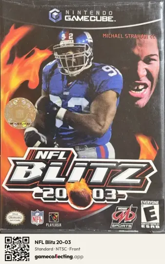 NFL Blitz 20-03 Nintendo GameCube, NTSC box front
