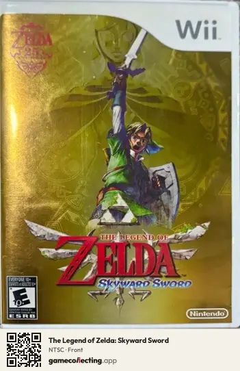 The Legend of Zelda: Skyward Sword Nintendo Wii, NTSC box front