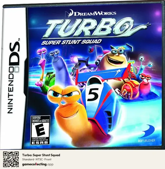 Turbo: Super Stunt Squad Nintendo DS, NTSC box front