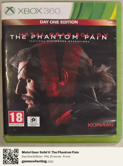 Metal Gear Solid V: The Phantom Pain Xbox 360, France box front