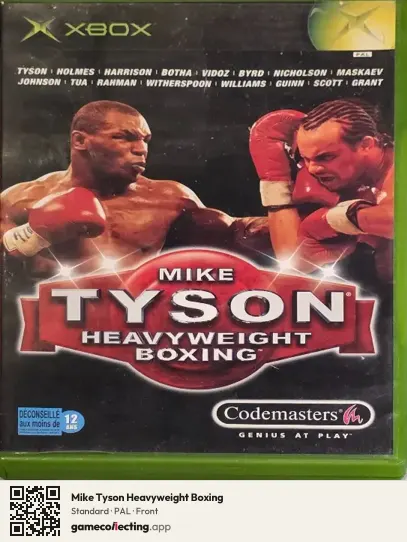 Mike Tyson Heavyweight Boxing Xbox, PAL box front