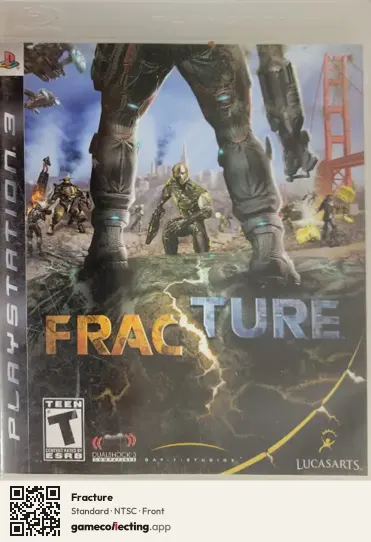 Fracture PlayStation 3, NTSC box front