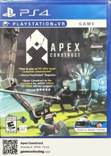 Apex Construct PlayStation 4, NTSC box front