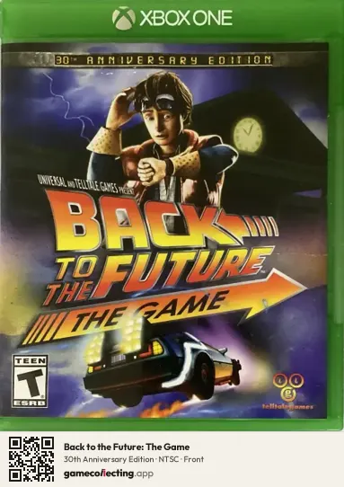 Back to the Future: The Game Xbox One, NTSC box front