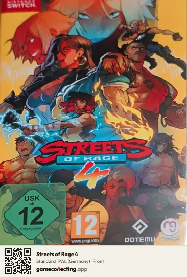 Streets of Rage 4 Nintendo Switch, Germany box front