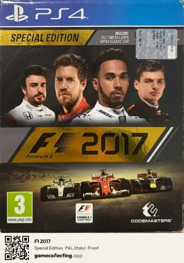 F1 2017 PlayStation 4, Italy box front