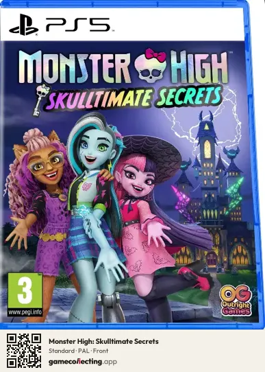 Monster High: Skulltimate Secrets PlayStation 5, PAL box front