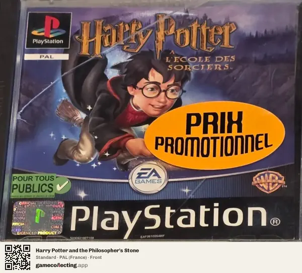 Harry Potter and the Philosopher's Stone PlayStation, France box front