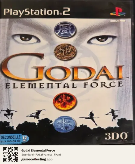 Godai Elemental Force PlayStation 2, France box front
