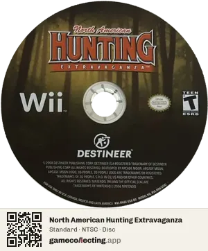 North American Hunting Extravaganza Nintendo Wii, NTSC disc
