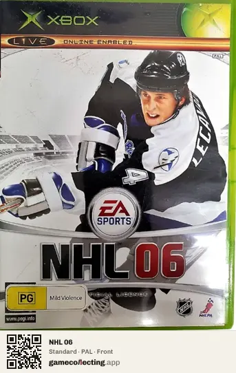 NHL 06 Xbox, PAL box front