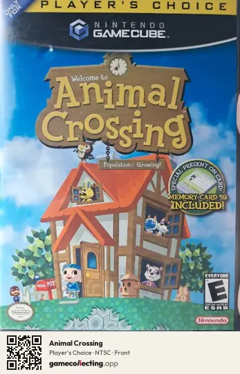 Animal Crossing Nintendo GameCube, NTSC box front