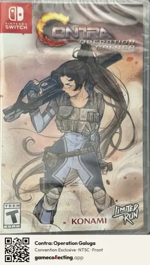 Contra: Operation Galuga Nintendo Switch, NTSC box front
