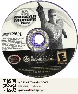 NASCAR Thunder 2003 Nintendo GameCube, NTSC disc