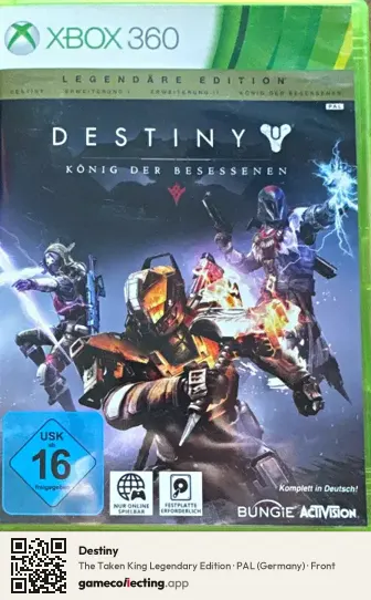 Destiny Xbox 360, Germany box front