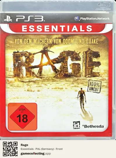 Rage PlayStation 3, Germany box front