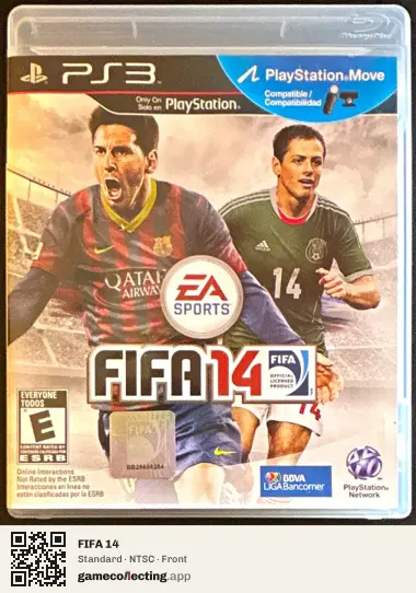 FIFA 14 PlayStation 3, NTSC box front