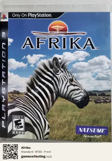 Afrika PlayStation 3, NTSC box front