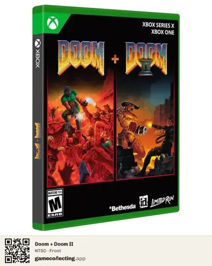 Doom + Doom II Xbox Series X, NTSC box front