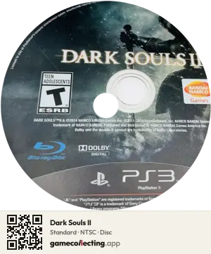 Dark Souls II PlayStation 3, NTSC disc
