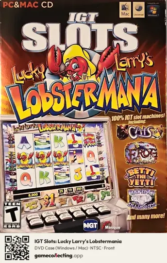 IGT Slots: Lucky Larry's Lobstermania Computer, NTSC box front