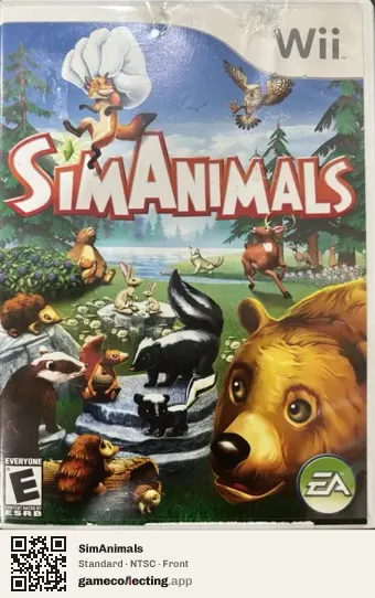 SimAnimals Nintendo Wii, NTSC box front