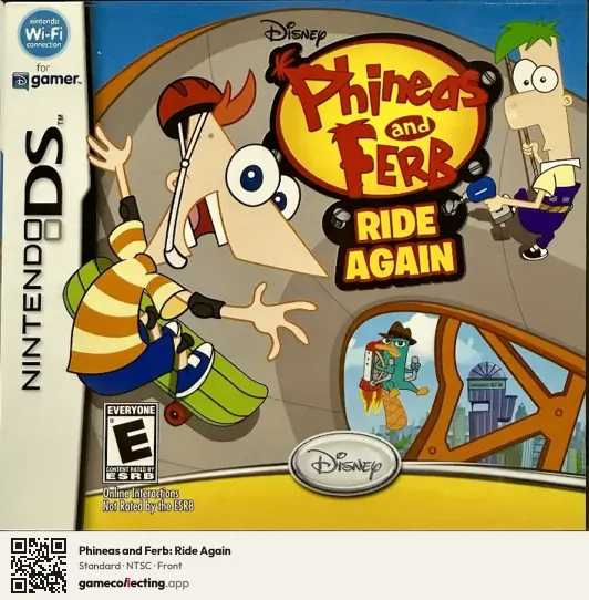 Phineas and Ferb: Ride Again Nintendo DS, NTSC box front