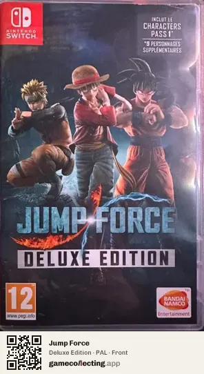 Jump Force Nintendo Switch, PAL box front
