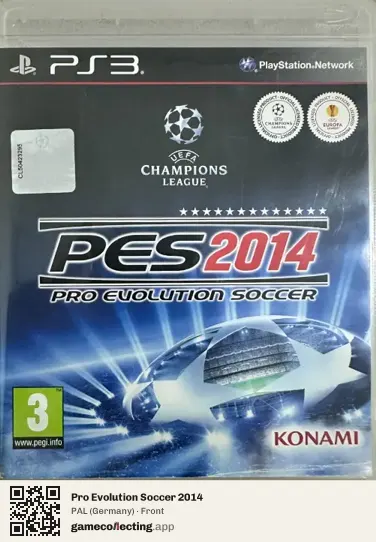Pro Evolution Soccer 2014 PlayStation 3, Germany box front