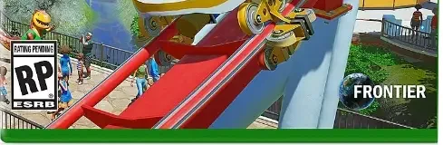 Planet Coaster, the ESRB box on its front