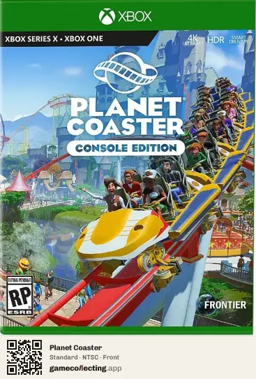Planet Coaster Xbox Series X, NTSC box front