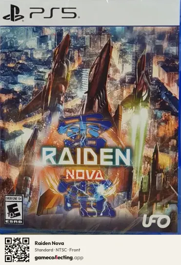 Raiden Nova PlayStation 5, NTSC box front