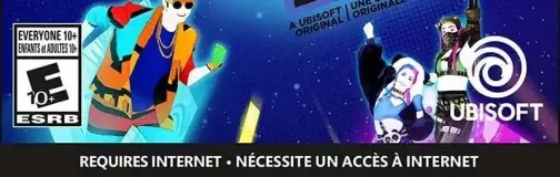 Just Dance 2022, the ESRB box on its front