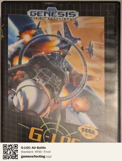 G-LOC: Air Battle Sega Mega Drive / Genesis, NTSC box front