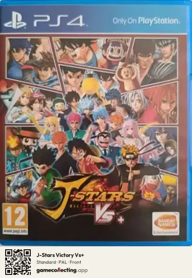 J-Stars Victory Vs+ PlayStation 4, PAL box front