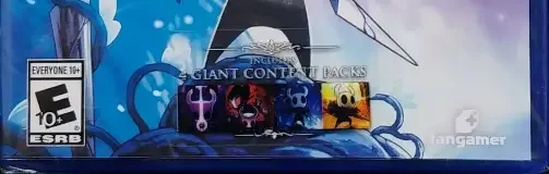 Hollow Knight, the ESRB box on its front