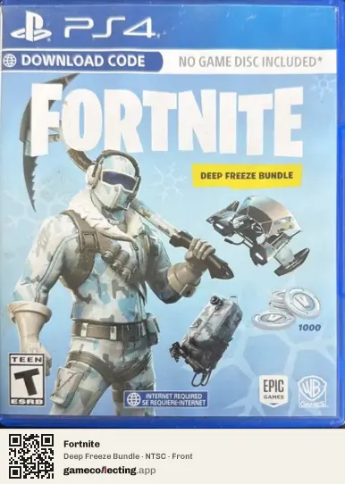 Fortnite PlayStation 4, NTSC box front