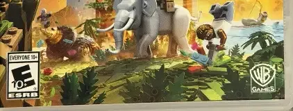 LEGO Worlds, the ESRB box on its front