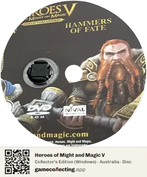 Heroes of Might and Magic V Computer, Australia disc
